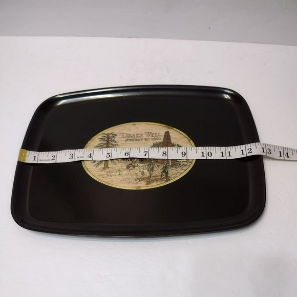 Couroc Tray, Vintage Mid Century, Drake Well 1859, Pennsylvania Oil Well History - Picture 6 of 8